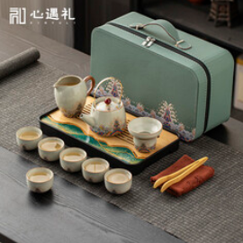 心遇礼汝窑茶具整套（238积分）