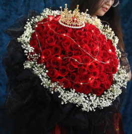 鲜花同城配送红玫瑰（349积分）