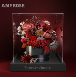 AMYROSE永生花花束玫瑰花（569积分）