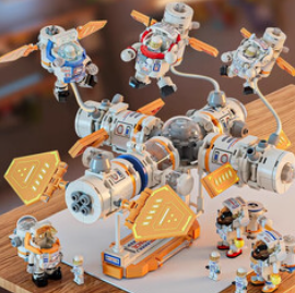 搭一手航天火箭积木兼容乐高（69积分）