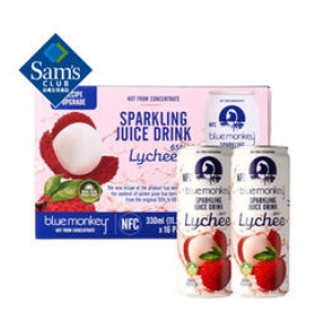 Blue Monkey 越南进口 荔枝果汁气泡饮料（96积分）