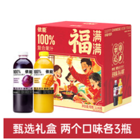依能 100%果汁礼盒1L*6瓶 （60积分）