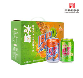 冰峰（ICEPEAK）橙味汽水330ml*6（30积分）