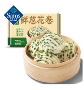 广州酒家 鲜葱花卷1.5千克（44积分）