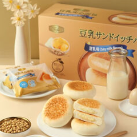 TAFE山姆代购新日期豆乳夹心面包（44积分）